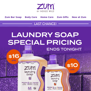 🚨 Last Chance: Special Pricing On Laundry Soap!