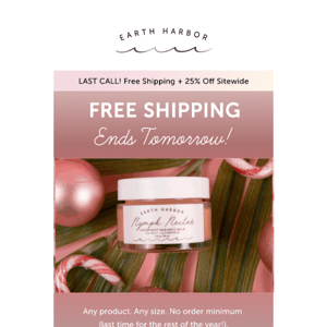 Last Free Shipping of the year!