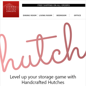 There's a HUTCH for every storage need. Shop now!