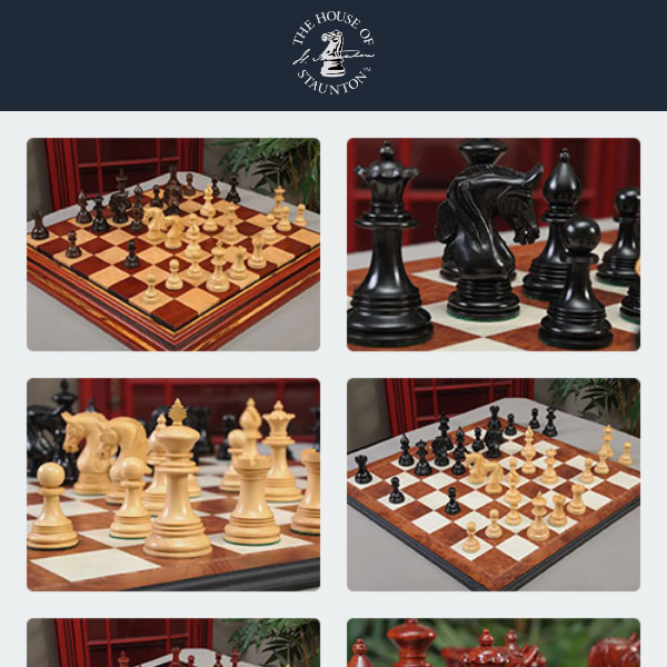 Our Featured Chess Set of the Week - The French Regence Series Chess Pieces  - 4.4 King Height - The House of Staunton