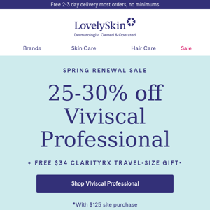 Last 12 hours: 25-30% off Viviscal Professional