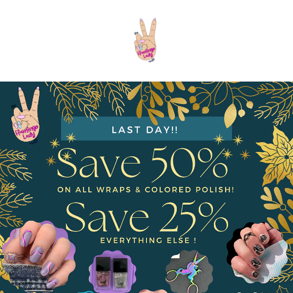Last day to save 50%