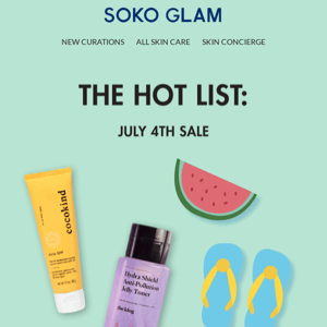 THE HOT LIST SALE is HERE! Save 20% off site wide!