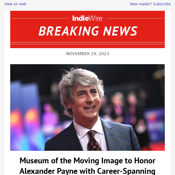 Museum of the Moving Image to Honor Alexander Payne with Career-Spanning Retrospective