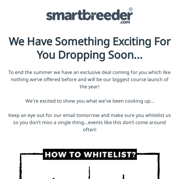 SmartBreeder, Huge News!