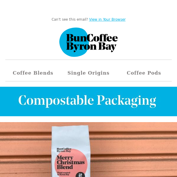 Compostable Packaging for Christmas Blend