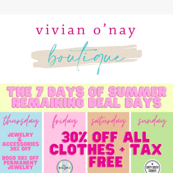 🛍️💸 Fan Fave: Day 4 of 7 Days of Summer!
