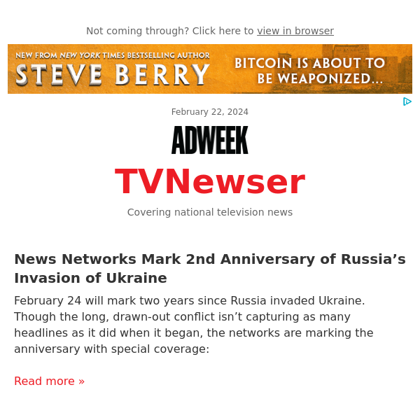 News Networks Mark 2nd Anniversary of Russia’s Invasion of Ukraine