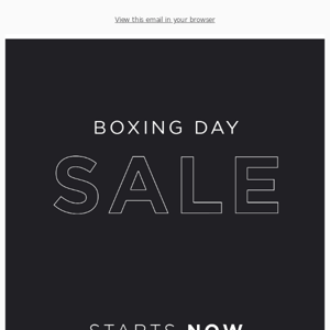 Boxing Day SALE