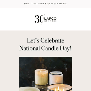 It's National Candle Day!