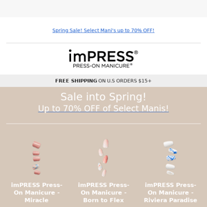 Sale into Spring with us! 💅