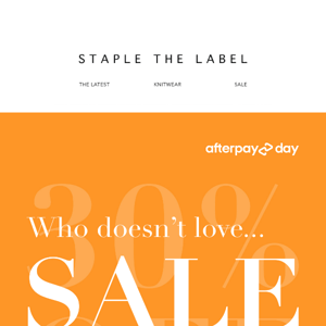 AFTERPAY DAY IS HERE |  Get 30% OFF