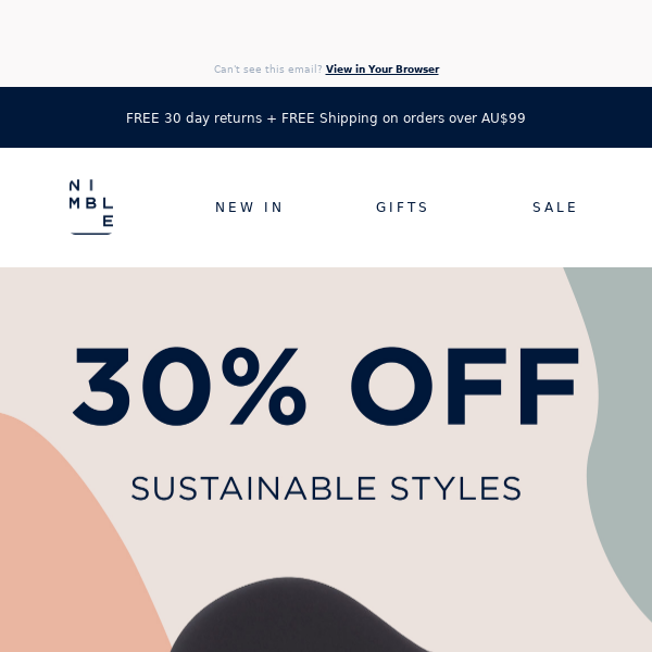30% OFF sustainable styles*