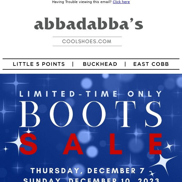 Boots Sale Announcement 🎊