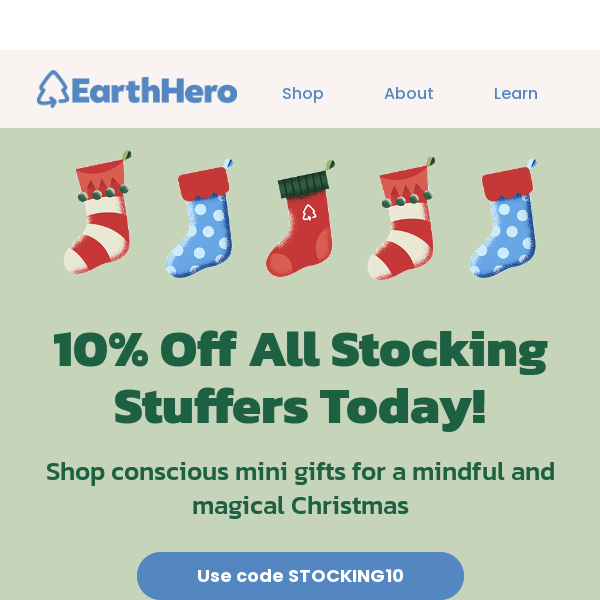 10% Off All Stocking Stuffers Today 🧦🎁
