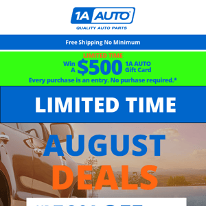 Vehicle Running Rough | Just In! August Deals + Free Shipping