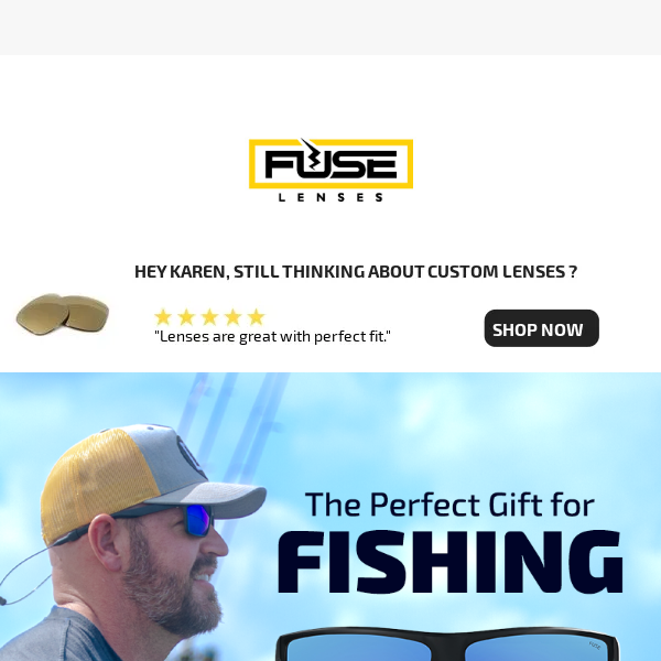 2/4  The perfect gift for… Fishing! 🎣