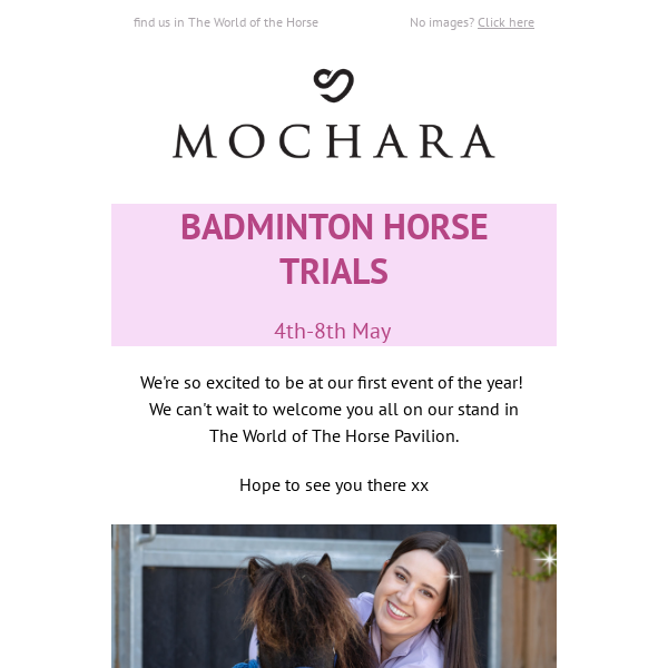 Come and visit us at Badminton Horse Trials🐴