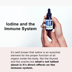 Iodine and the immune system...
