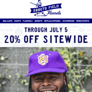 Ends Tomorrow - Save 20% Sitewide