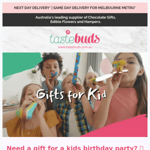 See our range of gifts for kids at Tastebuds 🎈