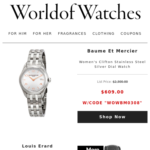 💃WEEKEND SPECIALS: Up to $1506 Off Luxury Watches + More