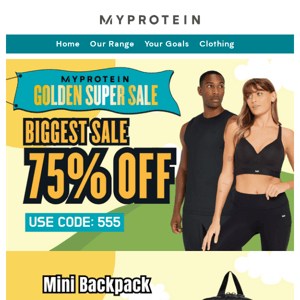 Get the NEW GYM clothing with 75% OFF