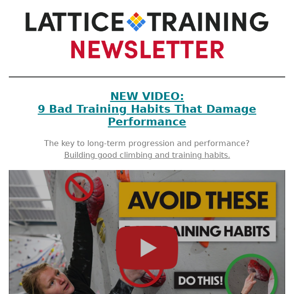 9 Bad Training Habits to AVOID ❌ | Lattice Training