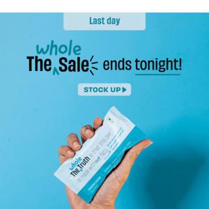 🔴12 hours to go | The Whole Sale ends tonight!