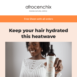 Keep yourself and your hair hydrated! 💦