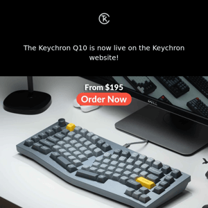 Ergonomic & Unique, The Keychron Q10 Alice Layout Keyboard Is Now Officially Launched!