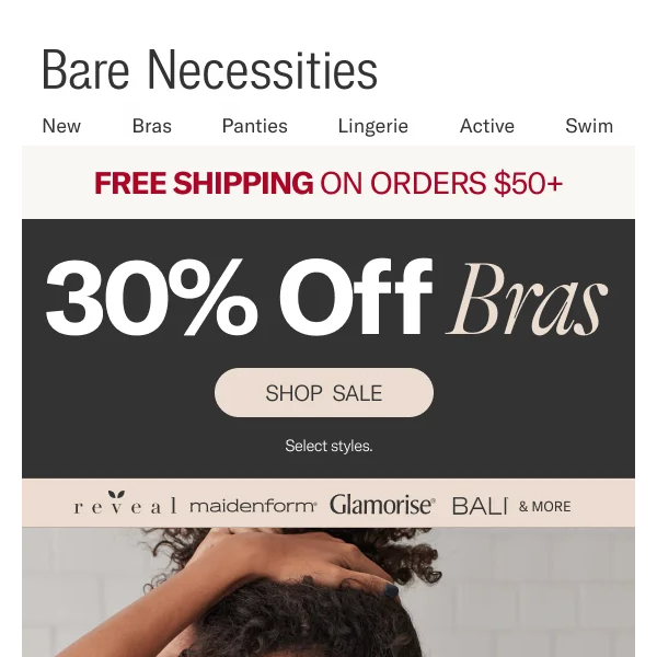 Bali, Vanity Fair & More… 30% Off Your Favorite Bras! - Bare