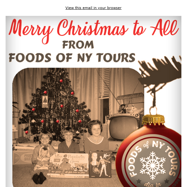 MERRY CHRISTMAS 🎅🎁🎄 FROM FOODS OF NY TOURS!