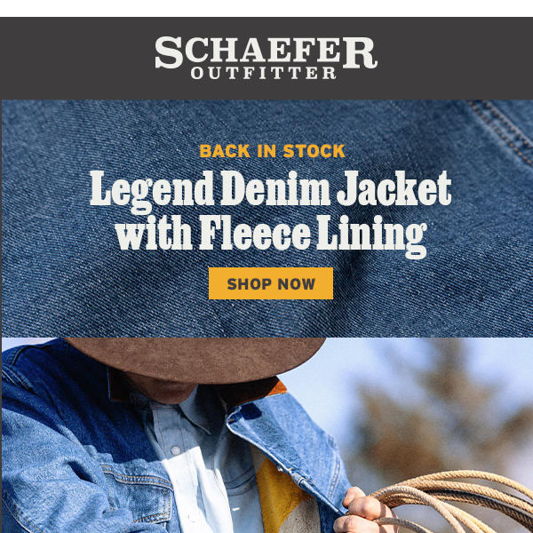 Blanket Lined & Mighty Fine - Schaefer Outfitter