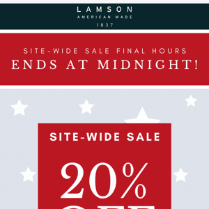 LAST CHANCE: Site-Wide Sale - ENDS AT MIDNIGHT!🌟