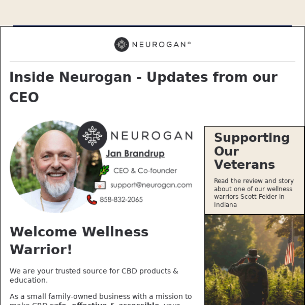 🌿 CEO of CBD: Neurogan Updates (and a gift🎁)