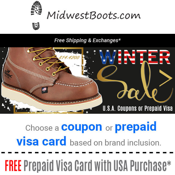 U.S.A. Boot Savings + FREE Shipping!