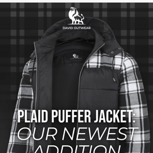 🚀 NEW LAUNCH: Plaid Puffer Jacket.