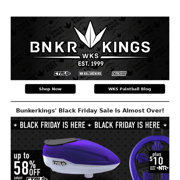 ⌛ Bunkerkings Black Friday Sale Is Ending Soon!