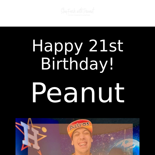 It's time to celebrate: Peanut's 21st Happy Birthday SALE