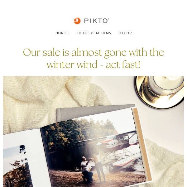 Our sale is almost gone with the winter wind - act fast!