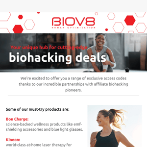 Welcoming BIOV8's Biohacking Performance Shop.