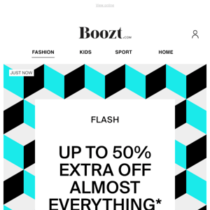 ⚡️ UP TO 50% EXTRA OFF ALMOST EVERYTHING!