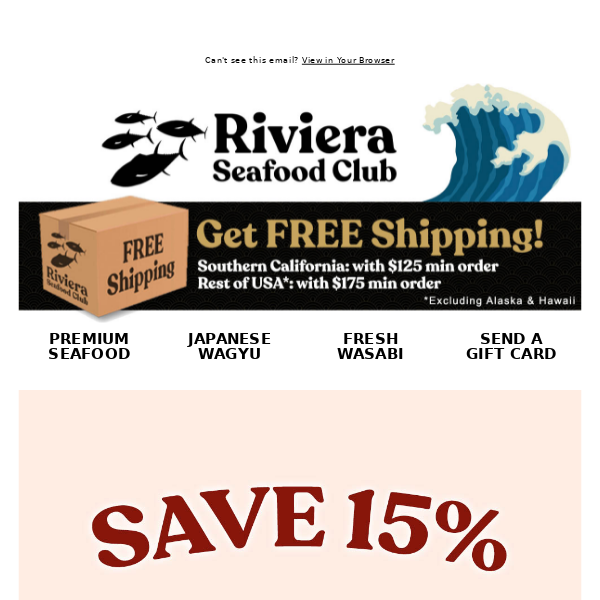 riviera seafood club coupon
