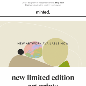 NEW artwork now available. Only at Minted.