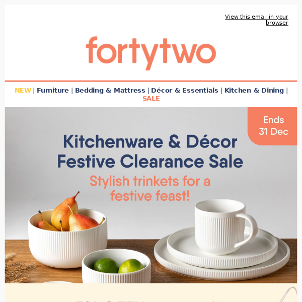 ✨ Extra 10% OFF Kitchen & Decor Clearance Sale! - Forty Two