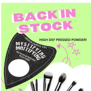 Back In Stock High Definition Micro-finish Pressed Powder