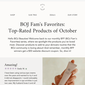 BOJ Fam's Favorites: Best Reviews of October✨