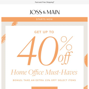 💠 Get up to 40% off home office must-haves NOW 💠