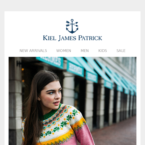 Our New Irish Fair Isle Sweater Is Here! - Kiel James Patrick